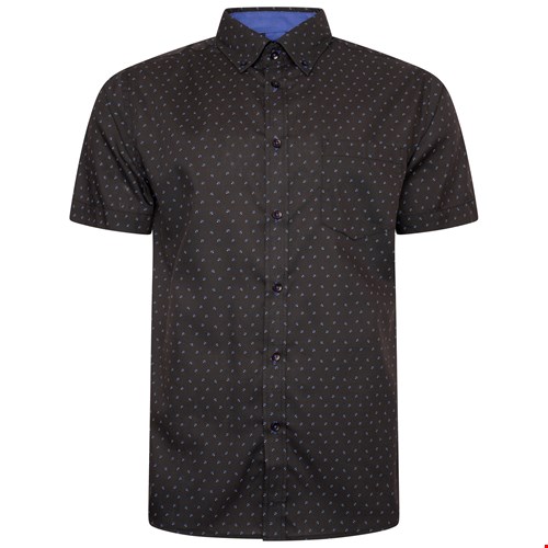 KAM 6297 Dobby Print S/S Shirt